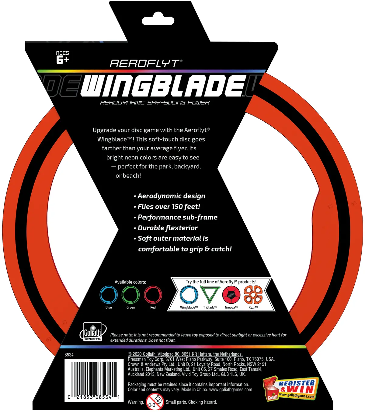 Goliath Sports Aeroflyt Wingblade Red - High-Flying Disc Fun! 1