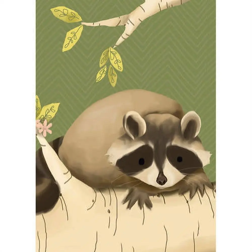 Oopsy Daisy's Meeko The Raccoon 10X14 Canvas Wall Art - Ready To Hang 1
