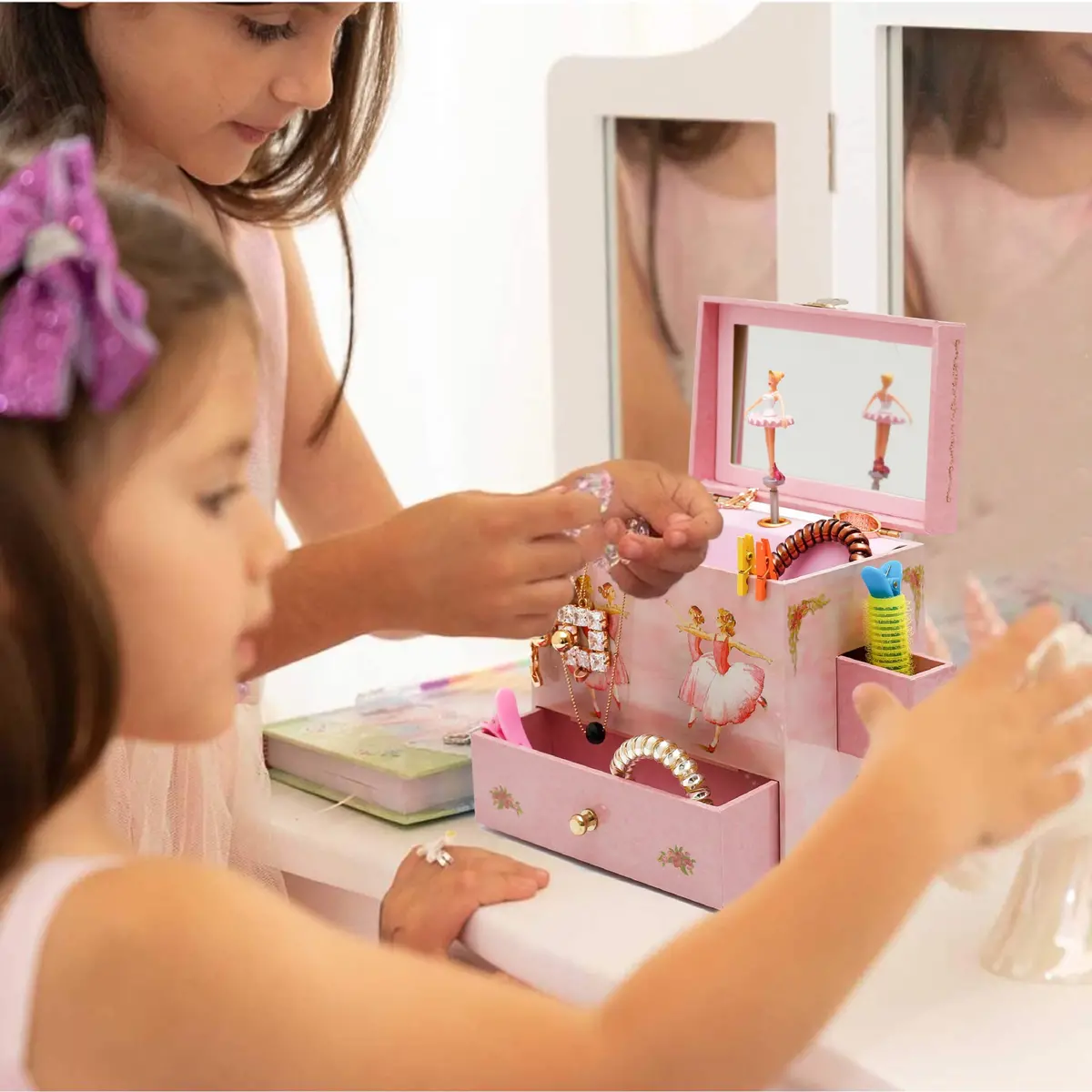 Enchantmints Ballerina Musical Jewelry Box - Swan Lake Tune Girls Musical Keepsake 1
