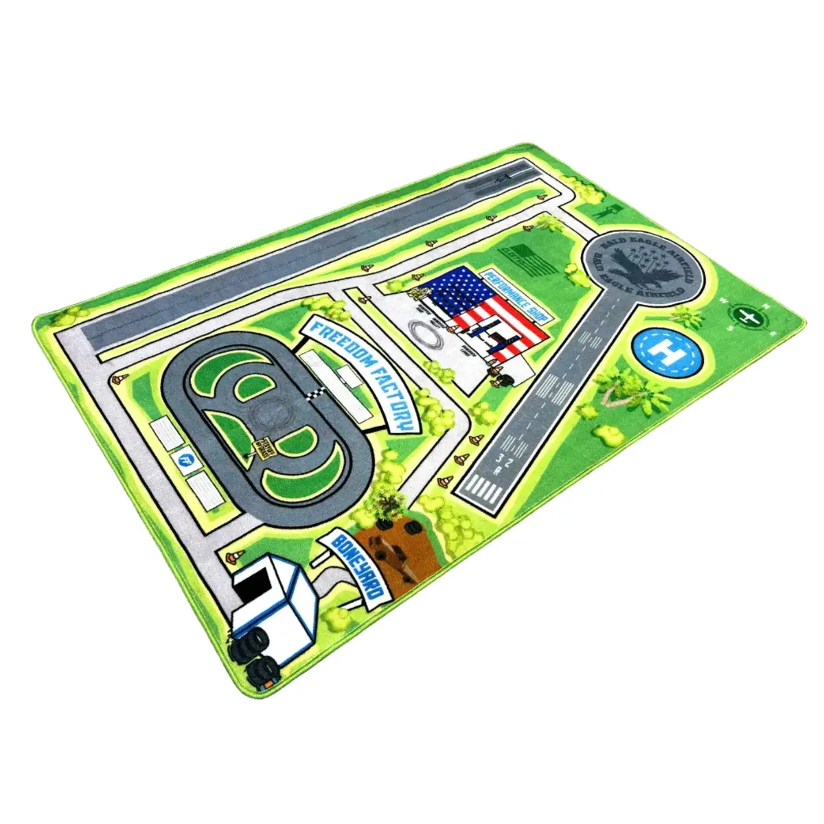New Freedom Factory/Drag Strip Playmat Rug 1