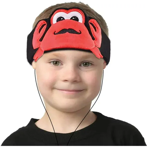 Contixo H1 Kids Fleece Headband Headphones - Crab Design - Cozy Red 1