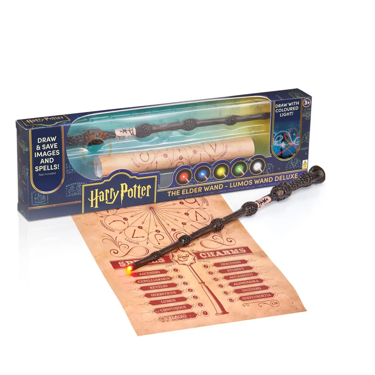 Wizarding World Harry Potter Elder Wand 14" Deluxe Lumos Led Collectible 1