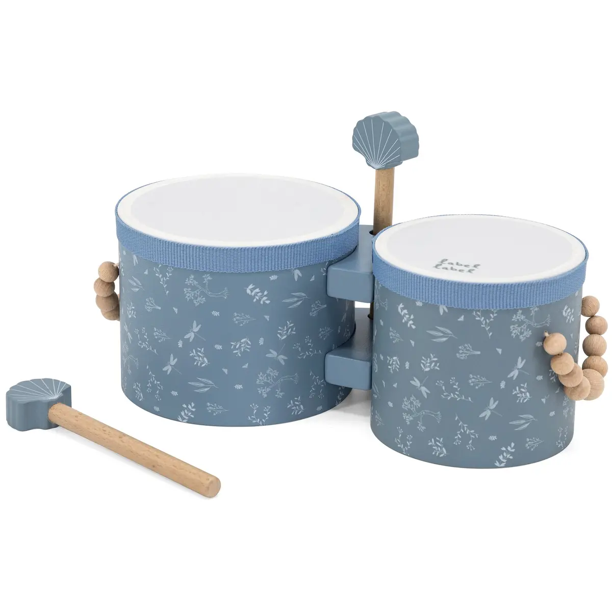Wooden Bongos: Blue 1