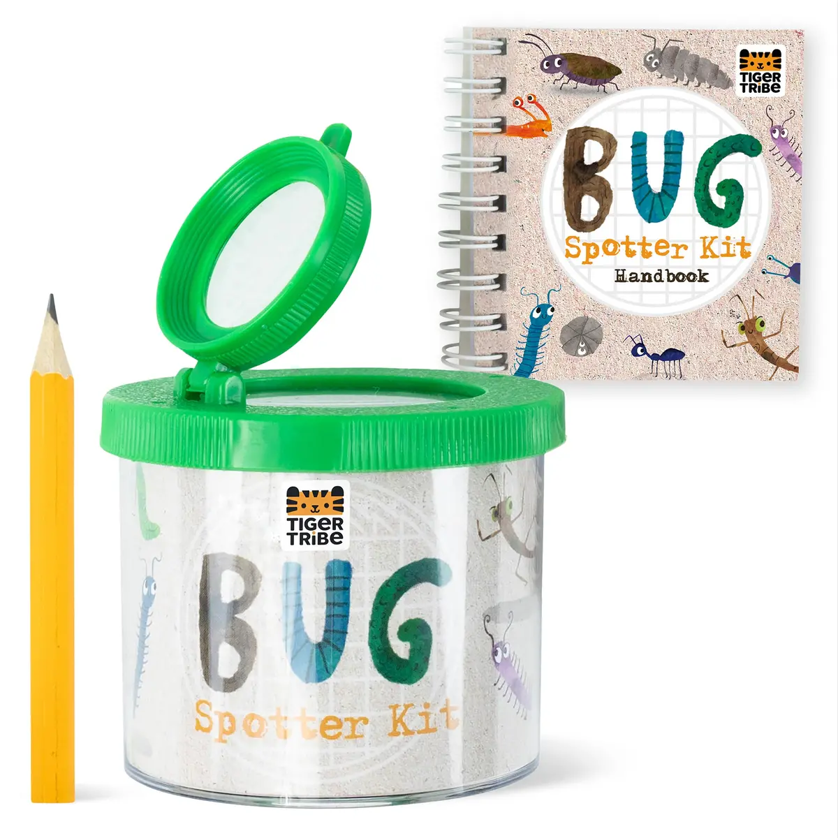 Tiger Tribe Bug Spotter Stem Kit, Insect Collector Box With Magnifying Lid, Ages 4+ 1