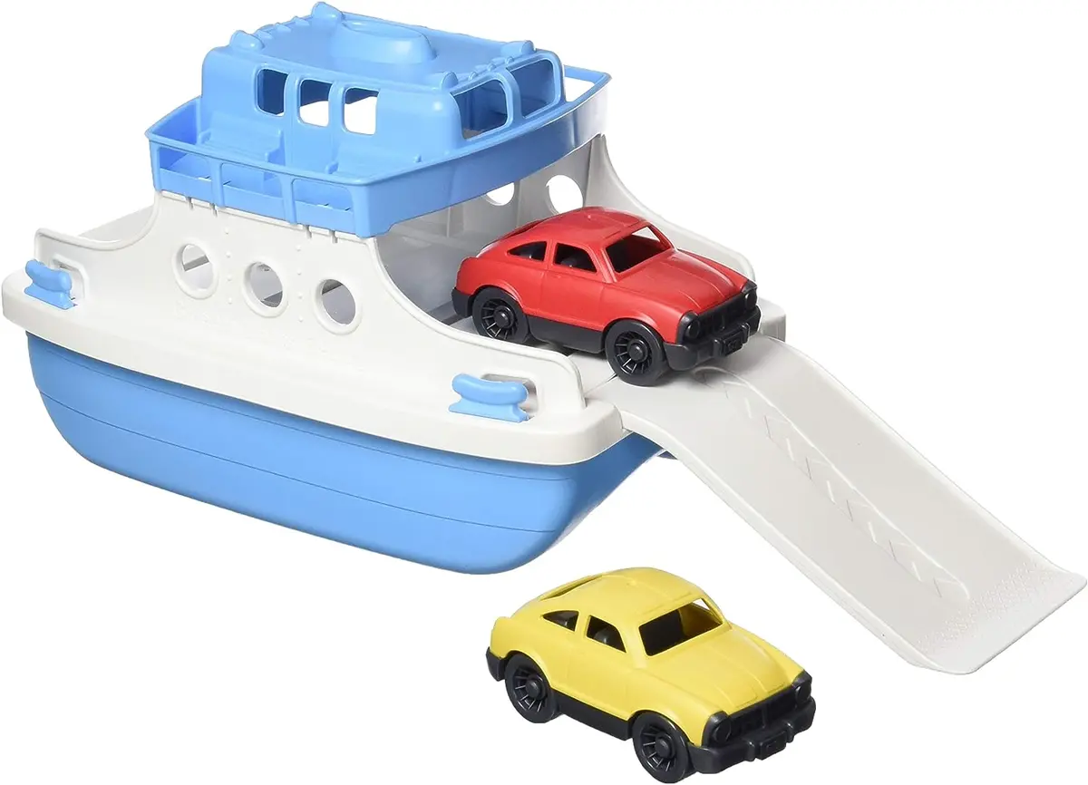 Green Toys Eco-Friendly Ferry Boat With 2 Mini Cars - 100% Recycled Plastic 1