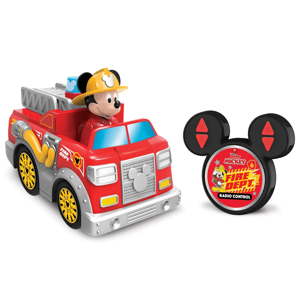 Disney Junior Rc Mickey's Fire Truck - 2.4Ghz Full-Function Remote Control Vehicle 1