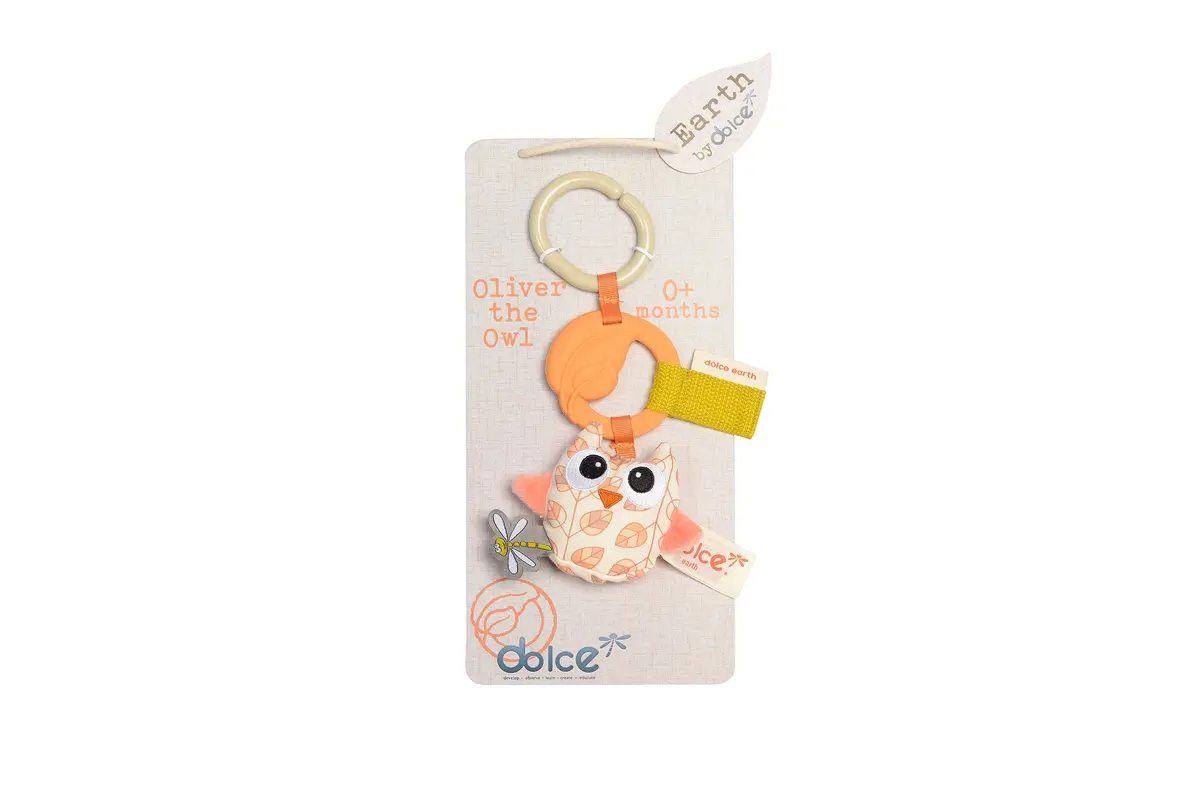 Dolce Oliver The Owl 10 Inch Plush Stuffed Animal - Learning Companion 1