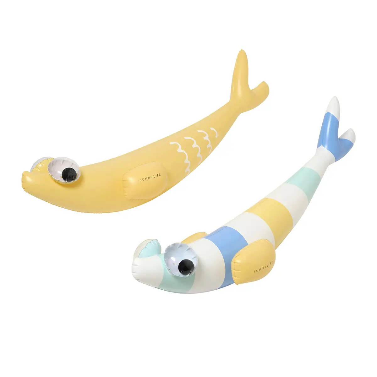 Sunnylife Kids Inflatable Finn The Fish Pool Noodles, Set Of 2 1