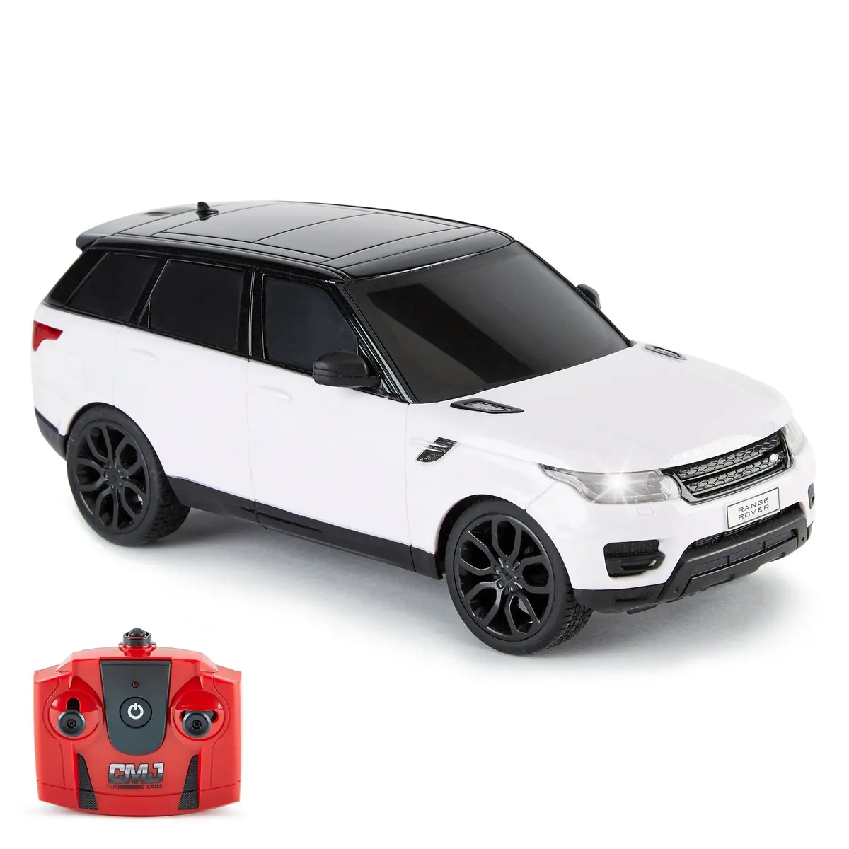 Cmj Rc Cars Range Rover - White - 1:24 Scale, 2.4Ghz Remote Control Suv With Led Headlights 1