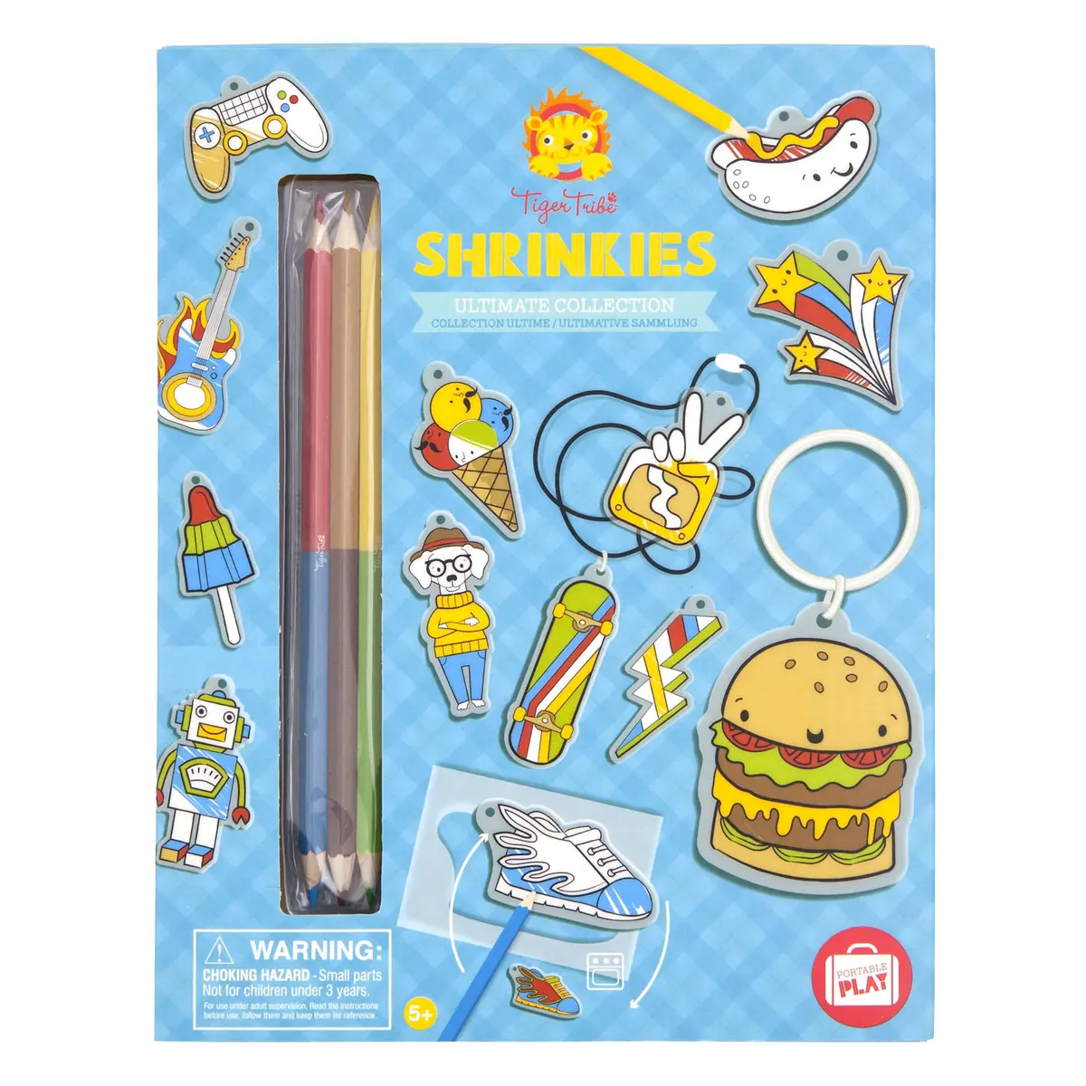 Tiger Tribe Shrinkies Ultimate Collection Craft Kit For Jewelry & Keychains, Ages 5-9 1