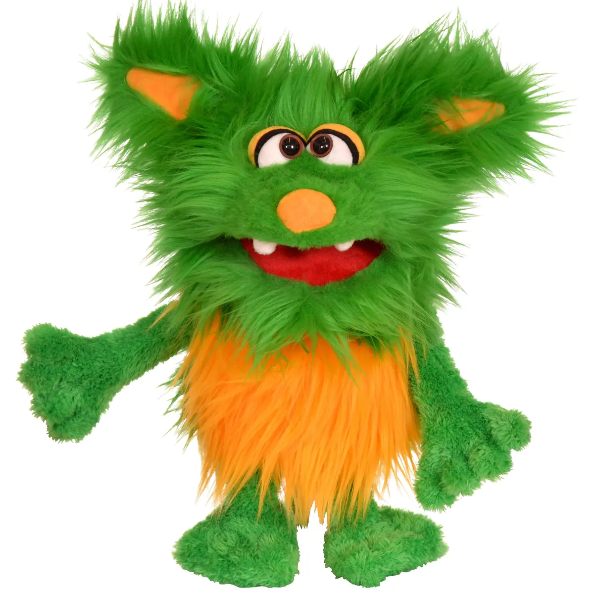 Living Puppets Rocky The Green Friendly Monster - 16" Plush Hand Puppet 1
