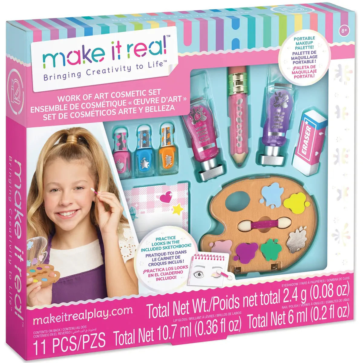 Make It Real Work Of Art - Tween Glam Cosmetic Set - 11Pc 1