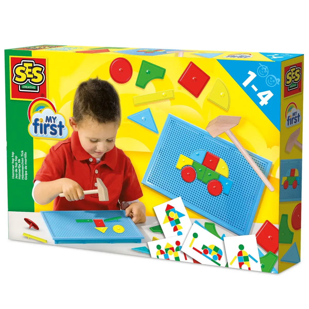 Ses Creative My First Hammer Tap Tap - Colorful Shape And Scene Crafting Toy For Toddlers 1