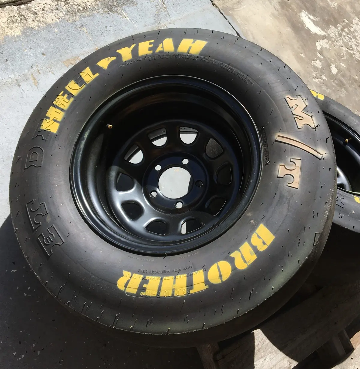 Hell Yeah Brother Tire Stencil 1