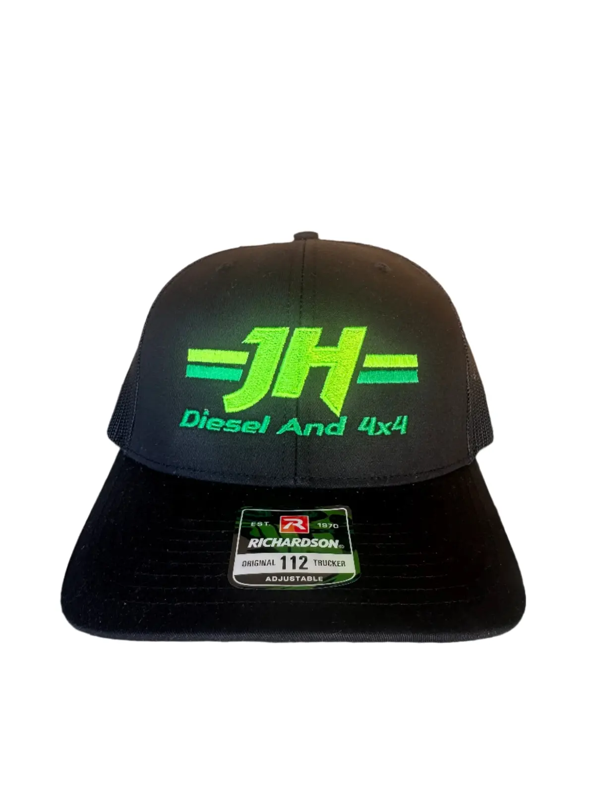 Jh's Diesel Green Front Logo Snapback Hat 1