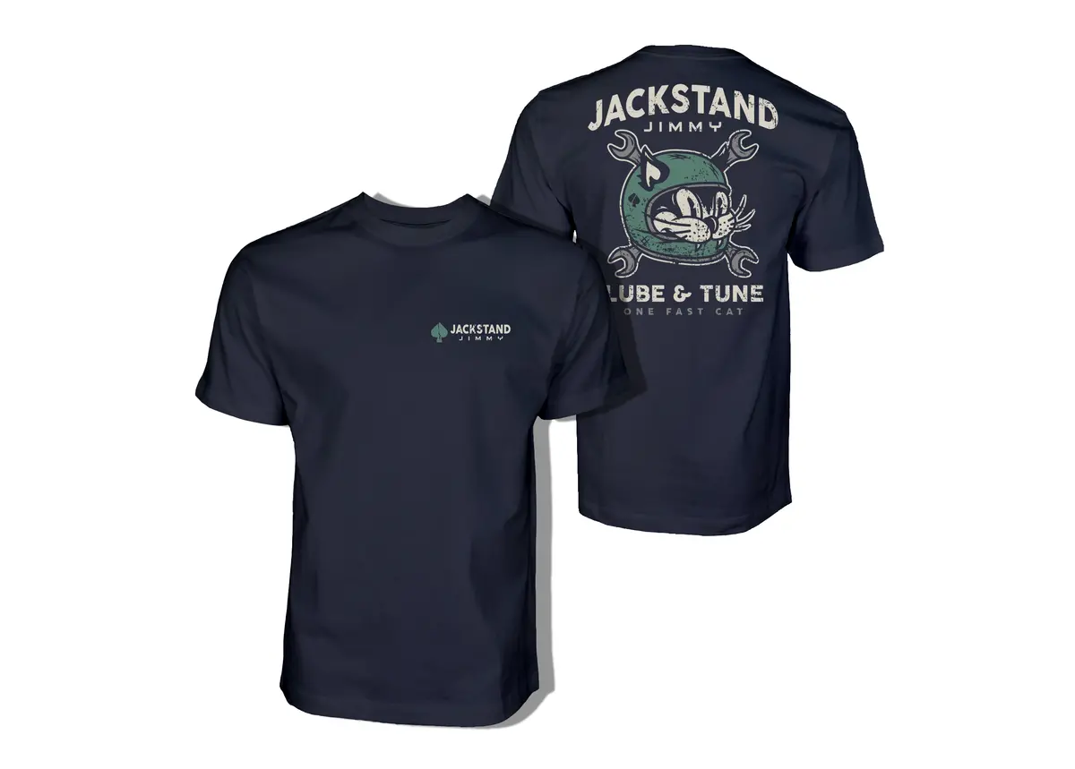 Jackstand Jimmy Retro Helmet Shirt 1