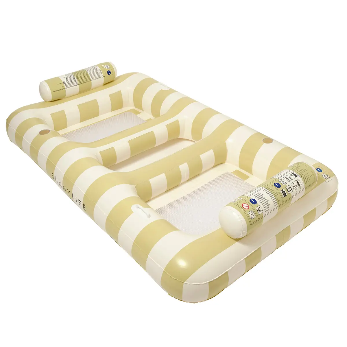 Sunnylife Luxe Twin Hammock Float, Casa Sand Stripe - 2-Person Inflatable Pool Lounger 1