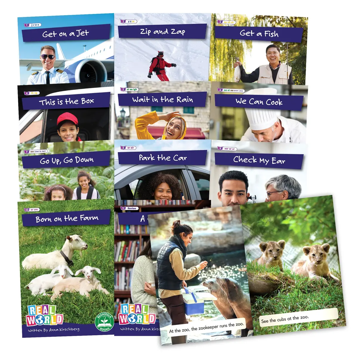 Junior Learning Rainbow Phonics 6-Book Set - Phase 3 Non-Fiction Hi-Lo Decodables 1