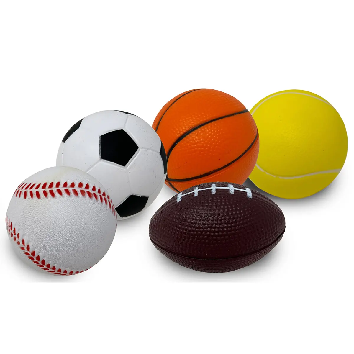 Anywhere Sports 5-Ball Mini Sports Pack: Foam Balls For Kids 3+ 1