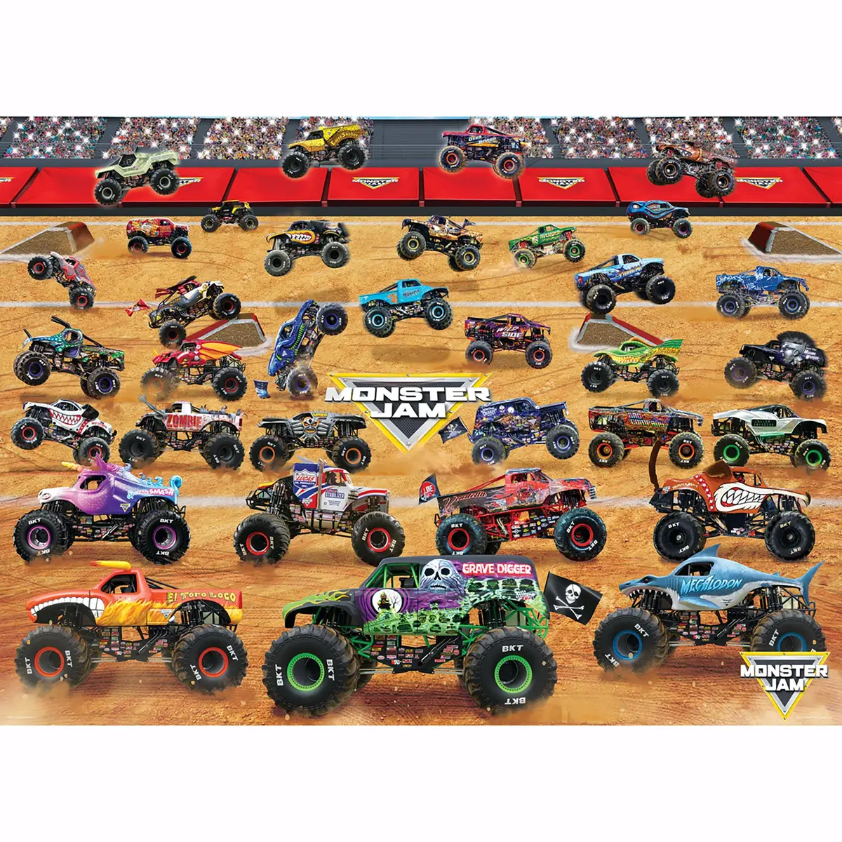 Monster Jam Extreme Showdown Jigsaw Puzzle - 1000 Pc 1