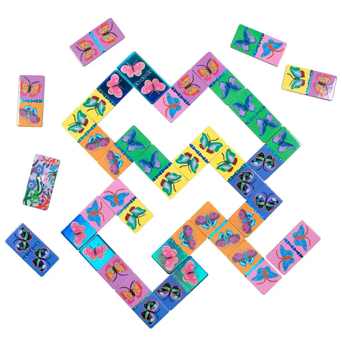 Monika Forsberg Giant Shiny Butterfly Dominoes Game 2