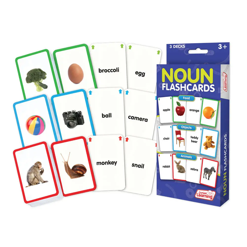 Junior Learning Noun Flashcards - Educational Discovery Set 1