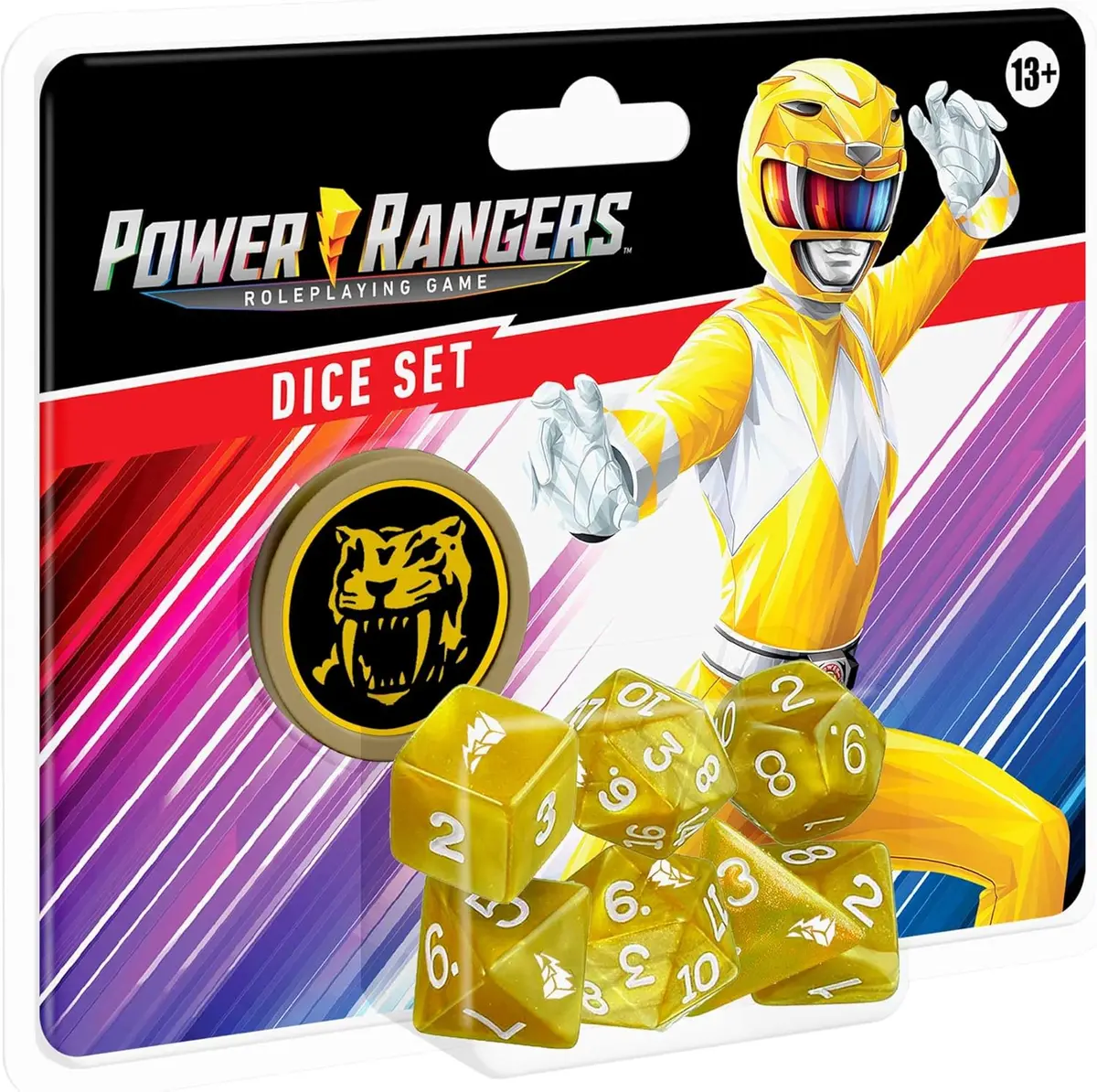 Power Rangers Rpg Yellow Dice Set - Ultimate Ranger Roleplay Gear 1