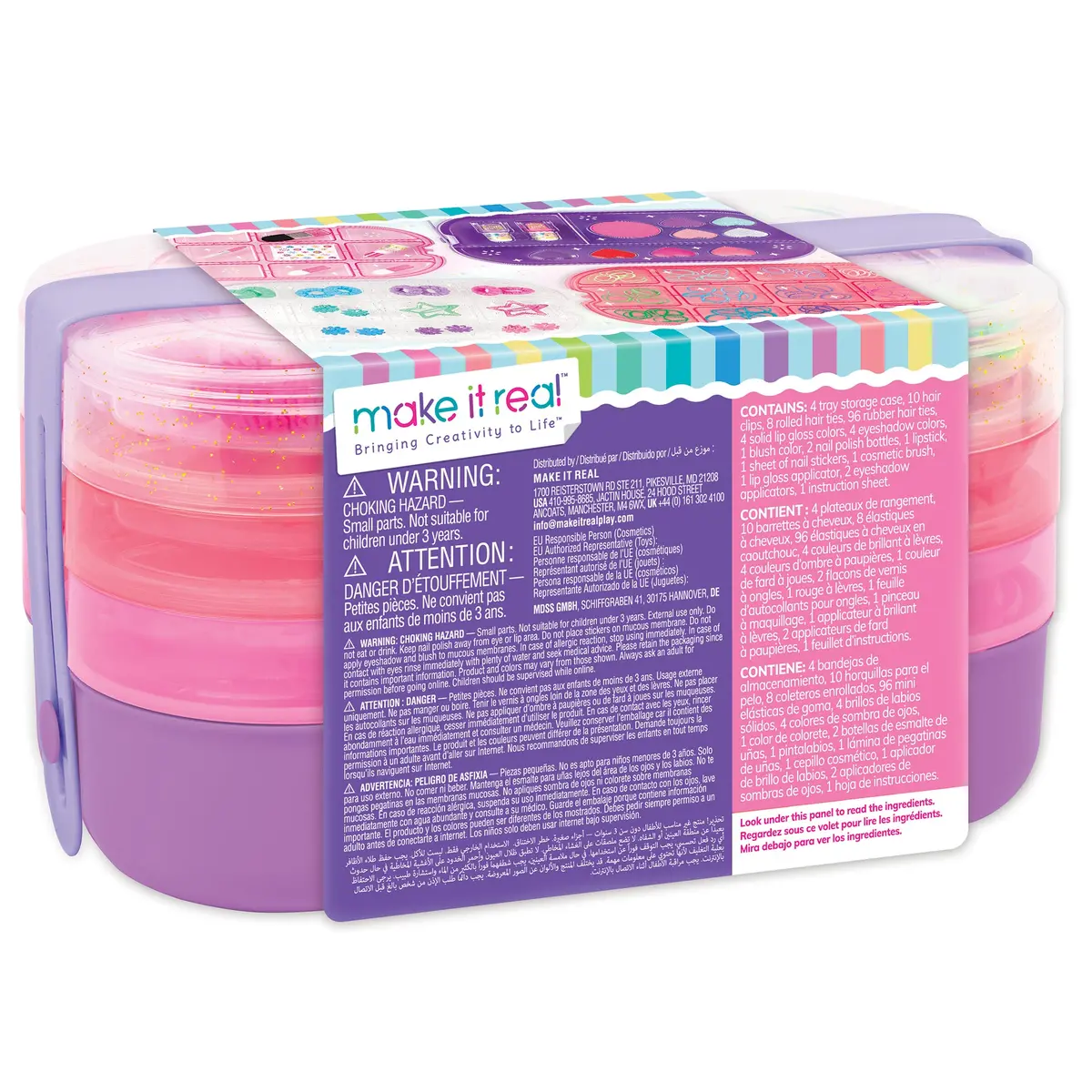 Mir Beauty 2-Go! Ultimate Glam Cosmetic Set - Pink & Purple 1