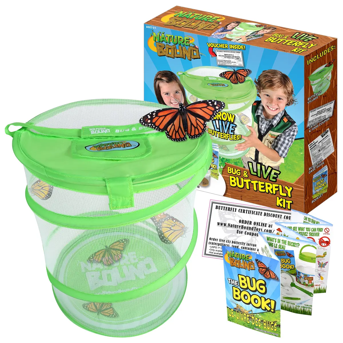 Nature Bound Bug & Butterfly Habitat Kit – Interactive Insect Learning Set For Kids 6+ 1