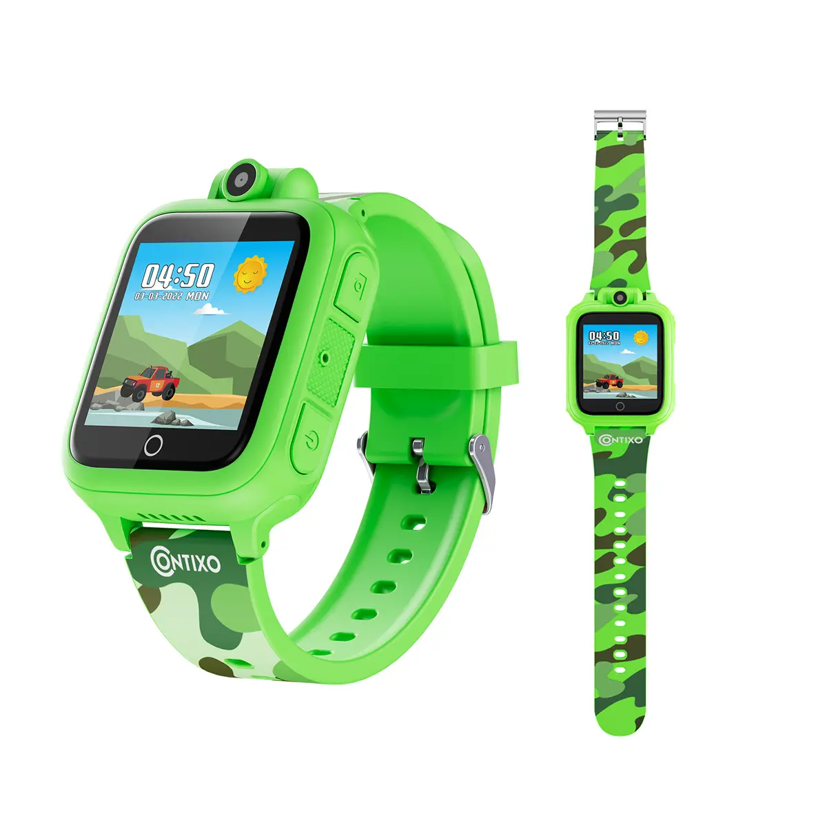 Contixo Kids Smart Watch With Hd Touch Screen, Games, Camera, Mp3 - Green 1
