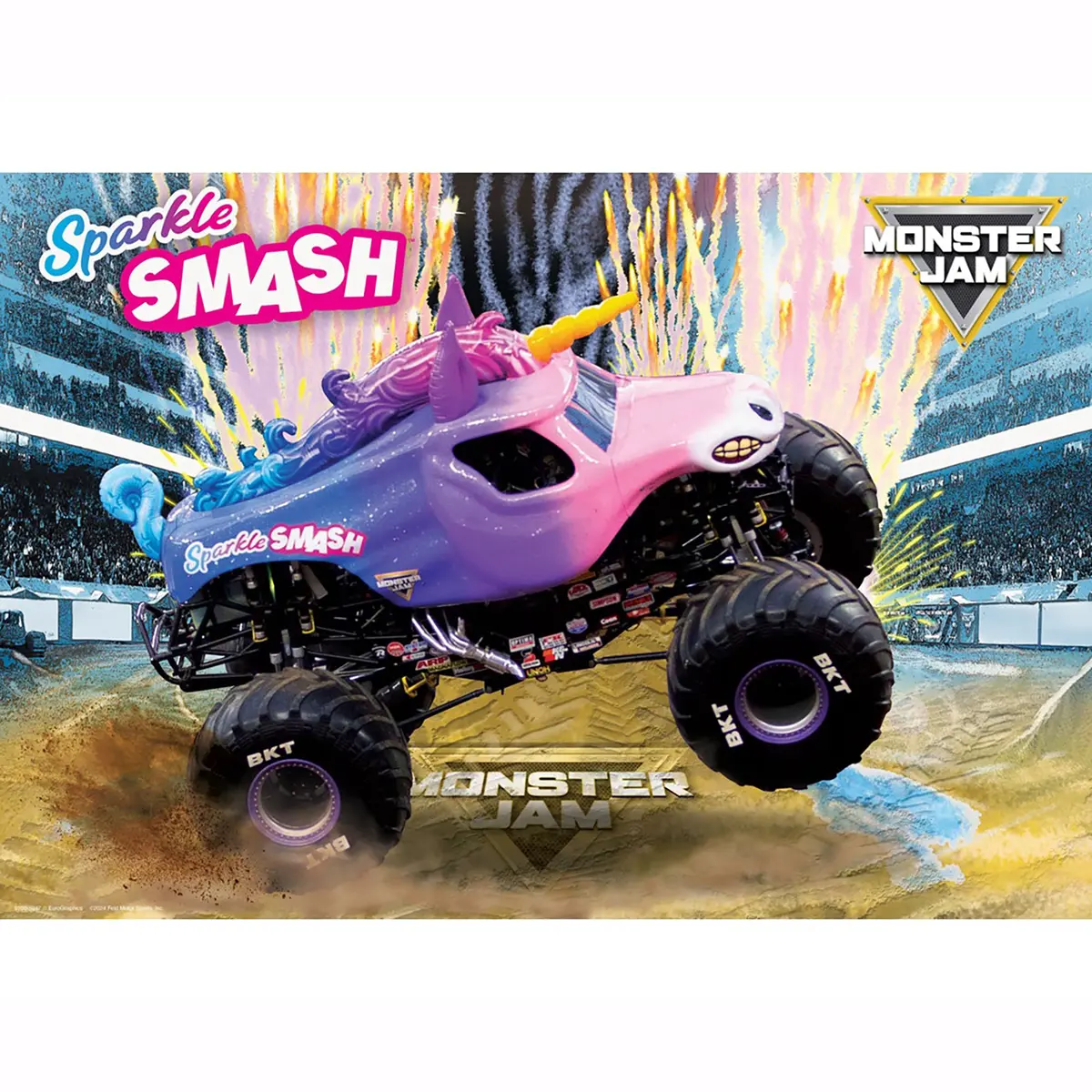 Monster Jam Sparkle Smash 100Pc Puzzle With Insulated Lunch Box 1