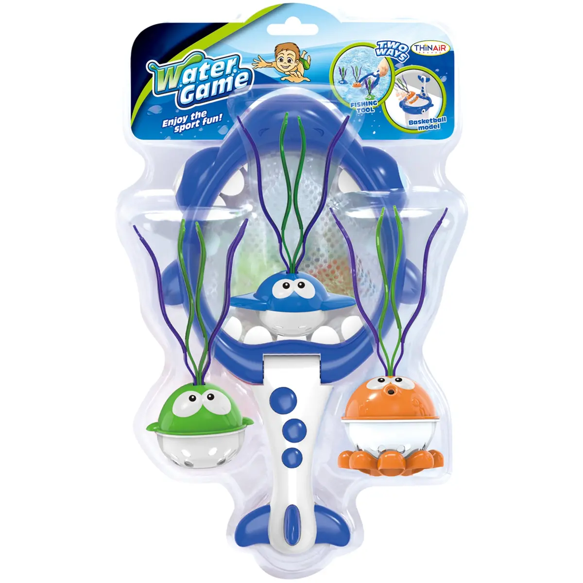 Scooba Duck Shark Net & Fish Water Game - Colorful Bath & Pool Fun For Ages 3+ 1