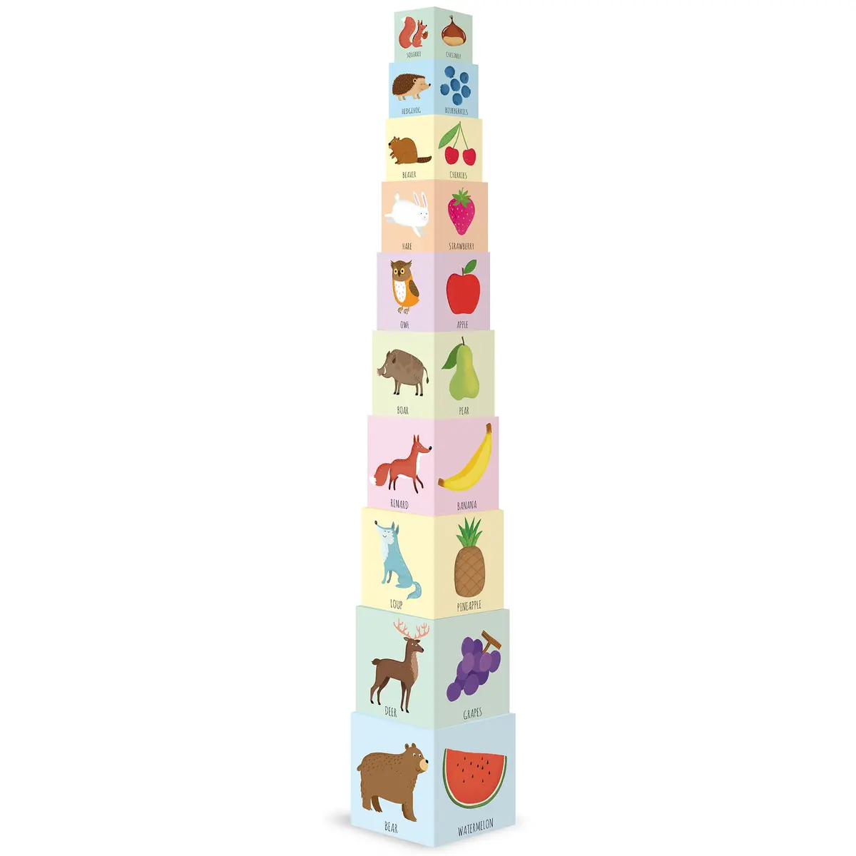 Eco-Blocks Woodland Wonder 10-Piece Learning Tower Set 1