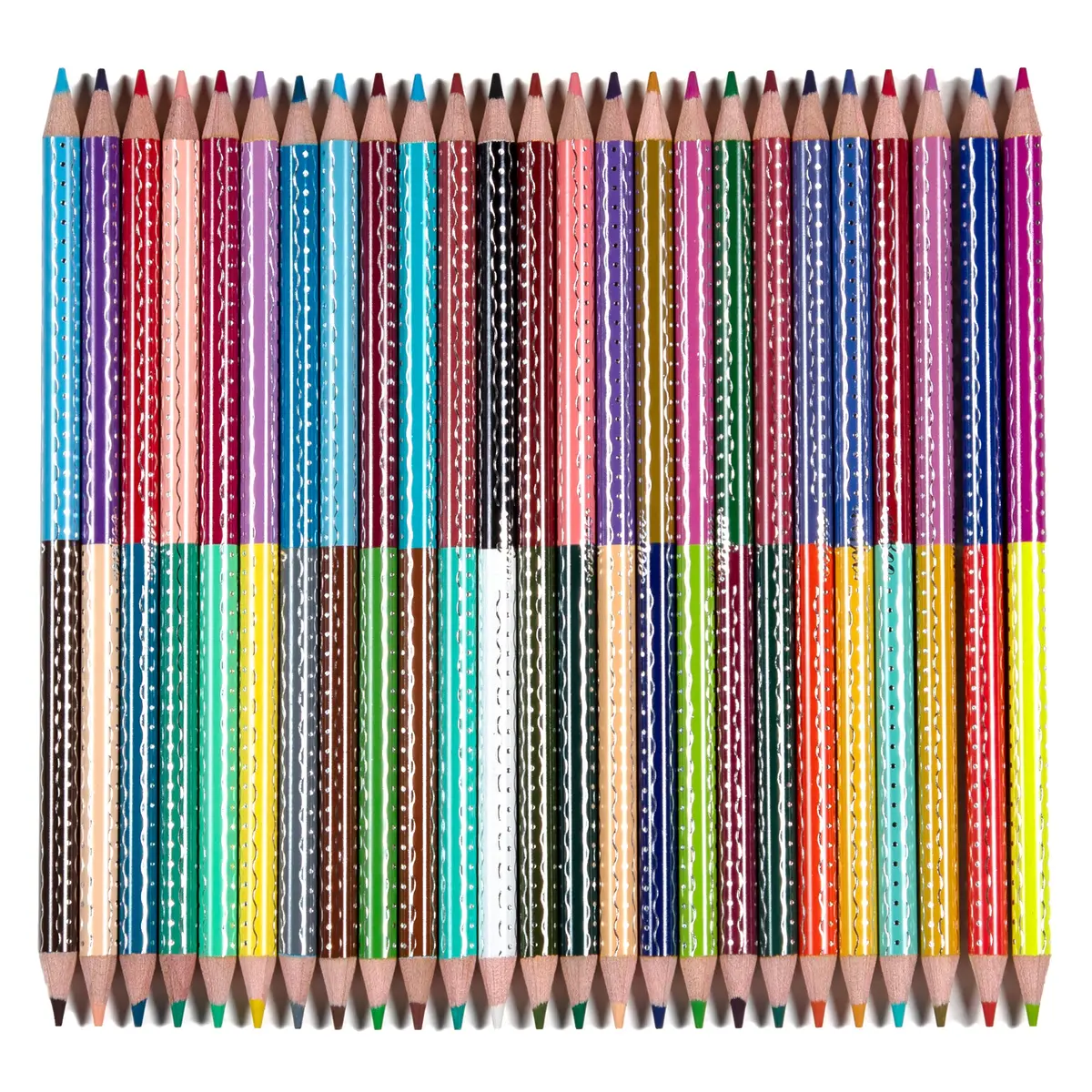 Eeboo Rainbow Collection Double-Sided 25Pc Colored Pencils Set 1