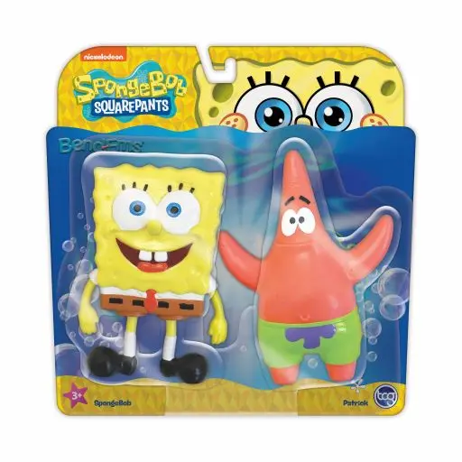 Spongebob Squarepants Bend-Ems Action Figure Set - Spongebob Vs. Plankton 1