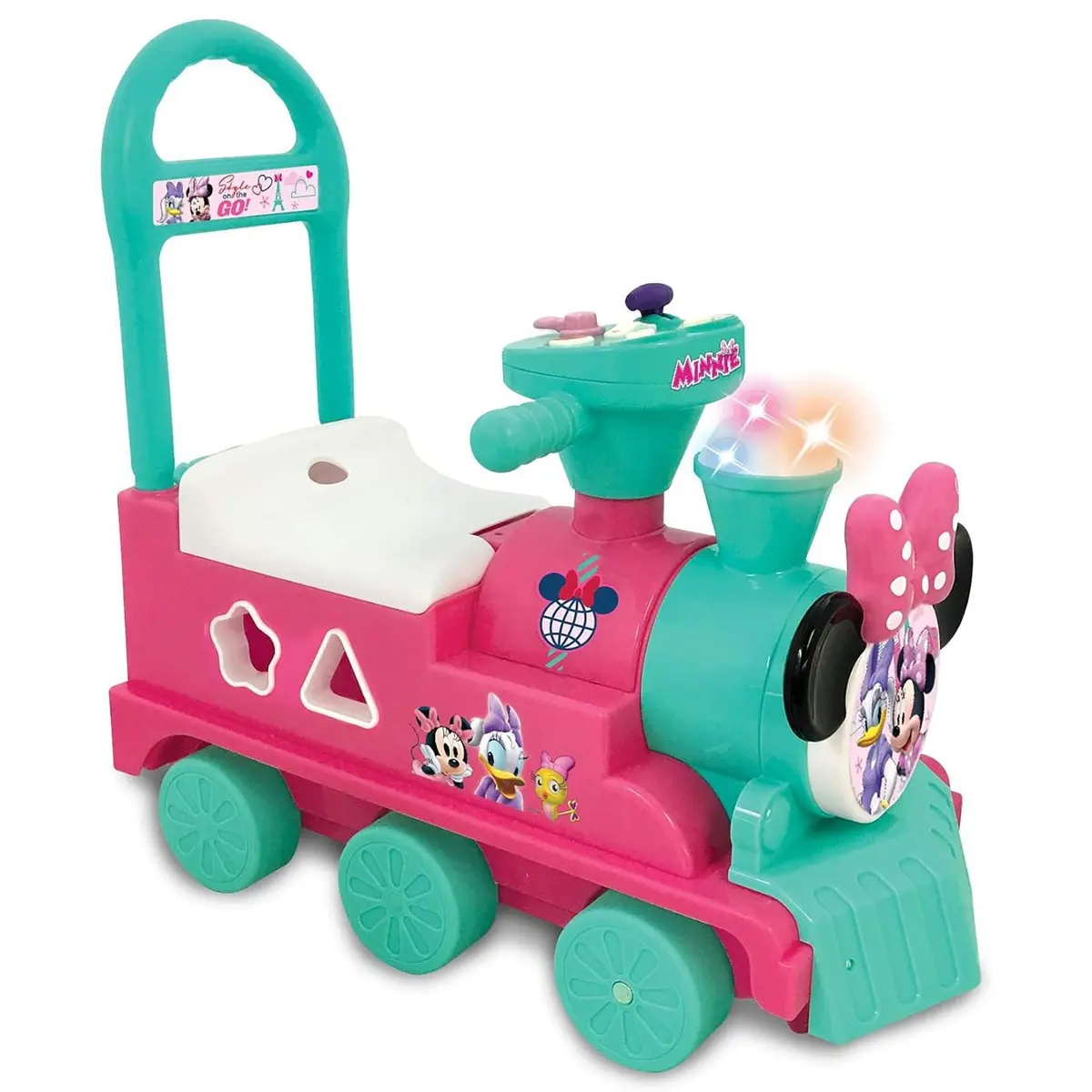 Kiddieland - Disney Minnie Mouse Play N' Sort Activity Train Ride-On 1