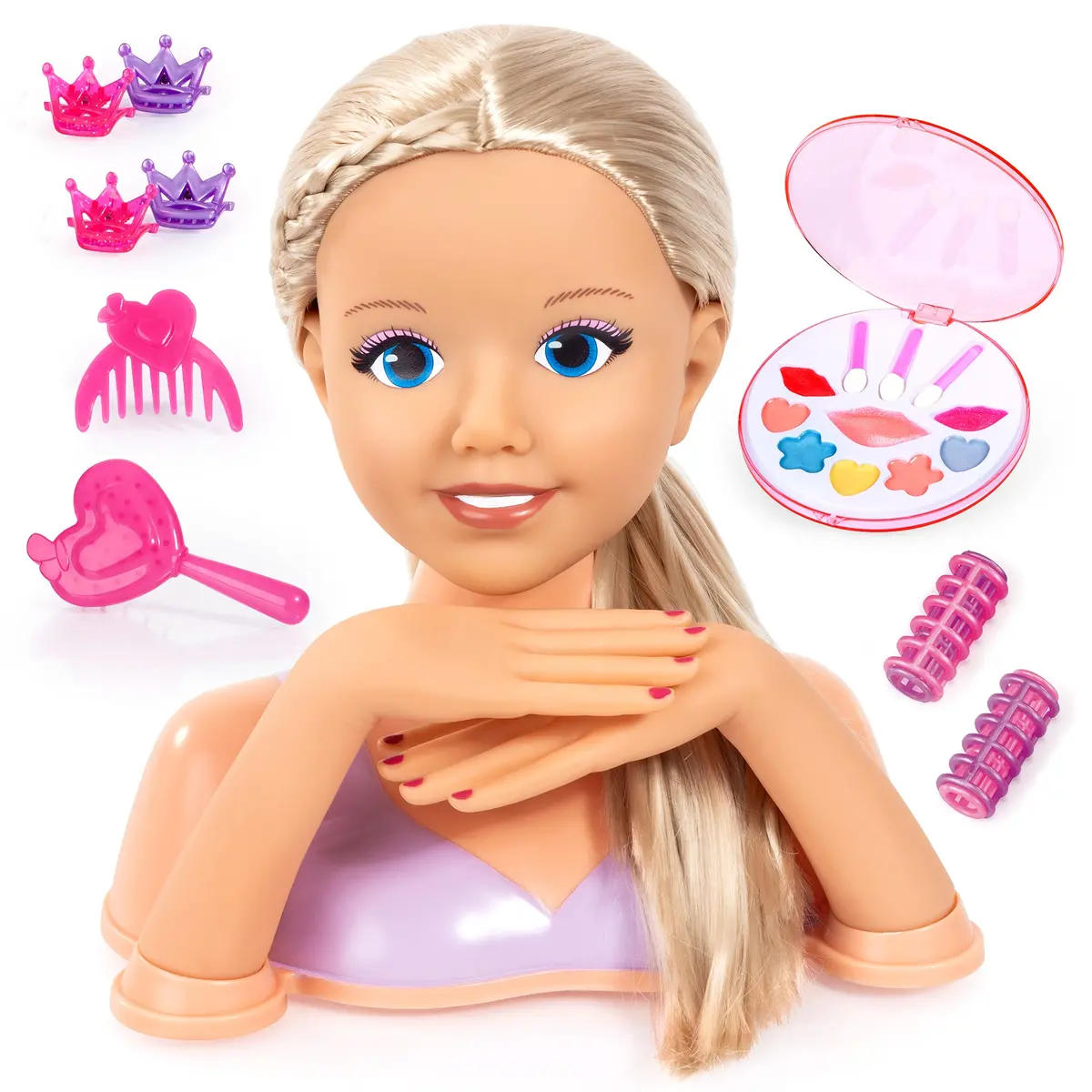 Bayer Design Lisa Top Model Styling Head - 10" Beauty Playset 1