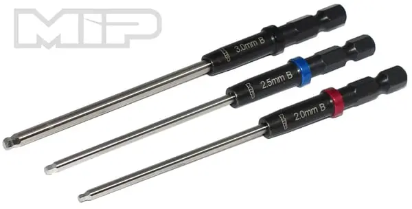 Mip Speed Tip™ Hex Driver Ball Wrench Set Gen 2, Metric (3) 2.0Mm, 2.5Mm & 3.0Mm #9616 1