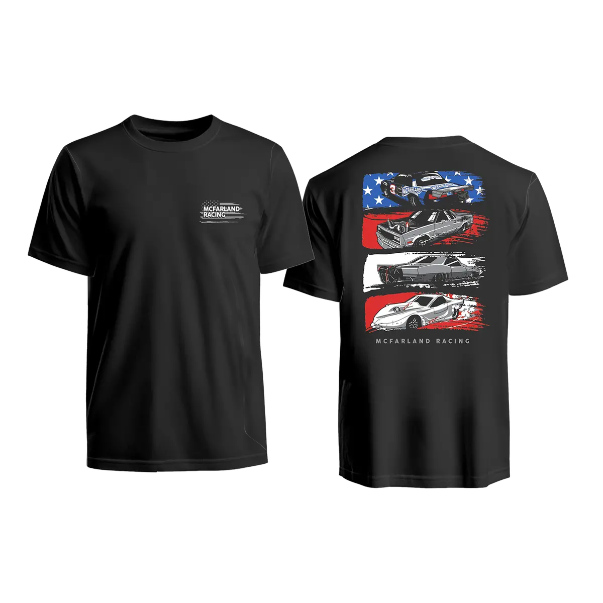 Mcfarland Racing 4 Flag Shirt 1
