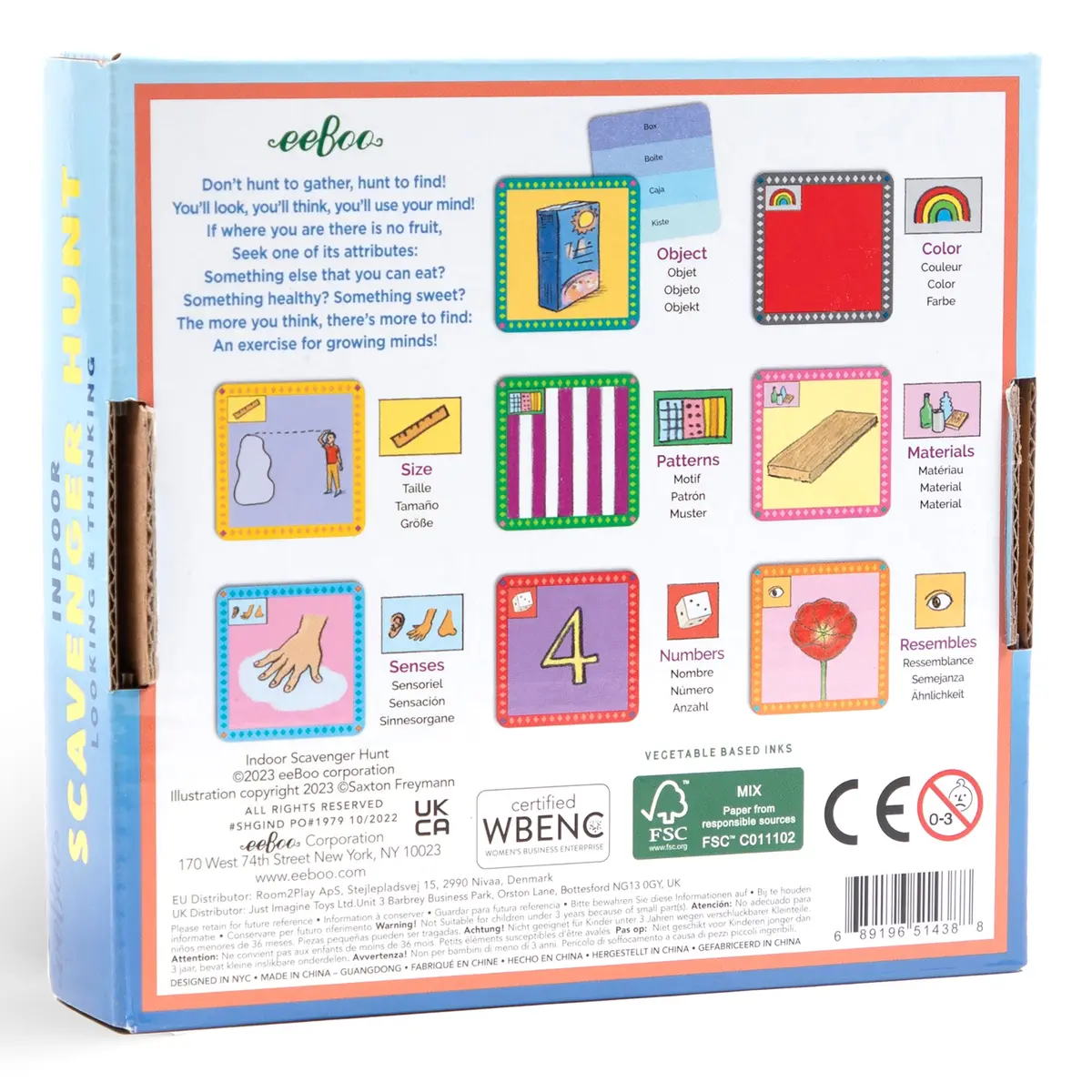 Eeboo Indoor Seek And Find Scavenger Hunt Game 1