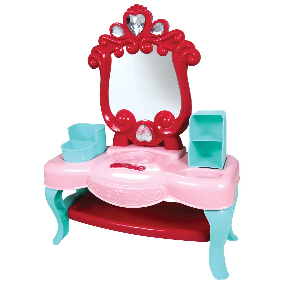 Charming Playtime Makeup Table Set With 8" Toddler Doll, Pink 1