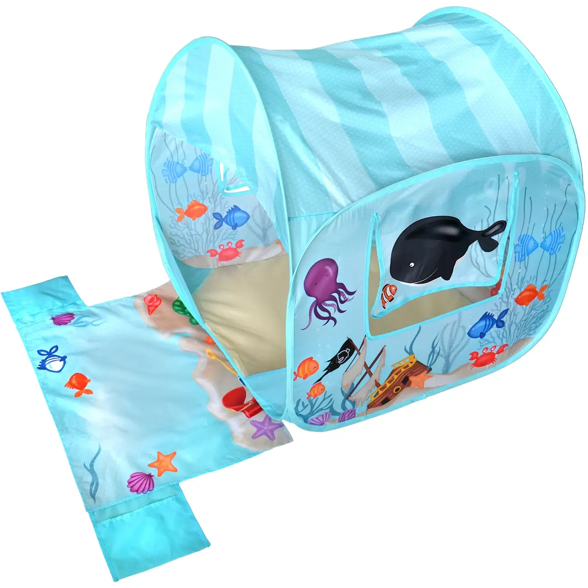 Fun2give Pop-It-Up Beach Play Tent - Ocean Adventures 1