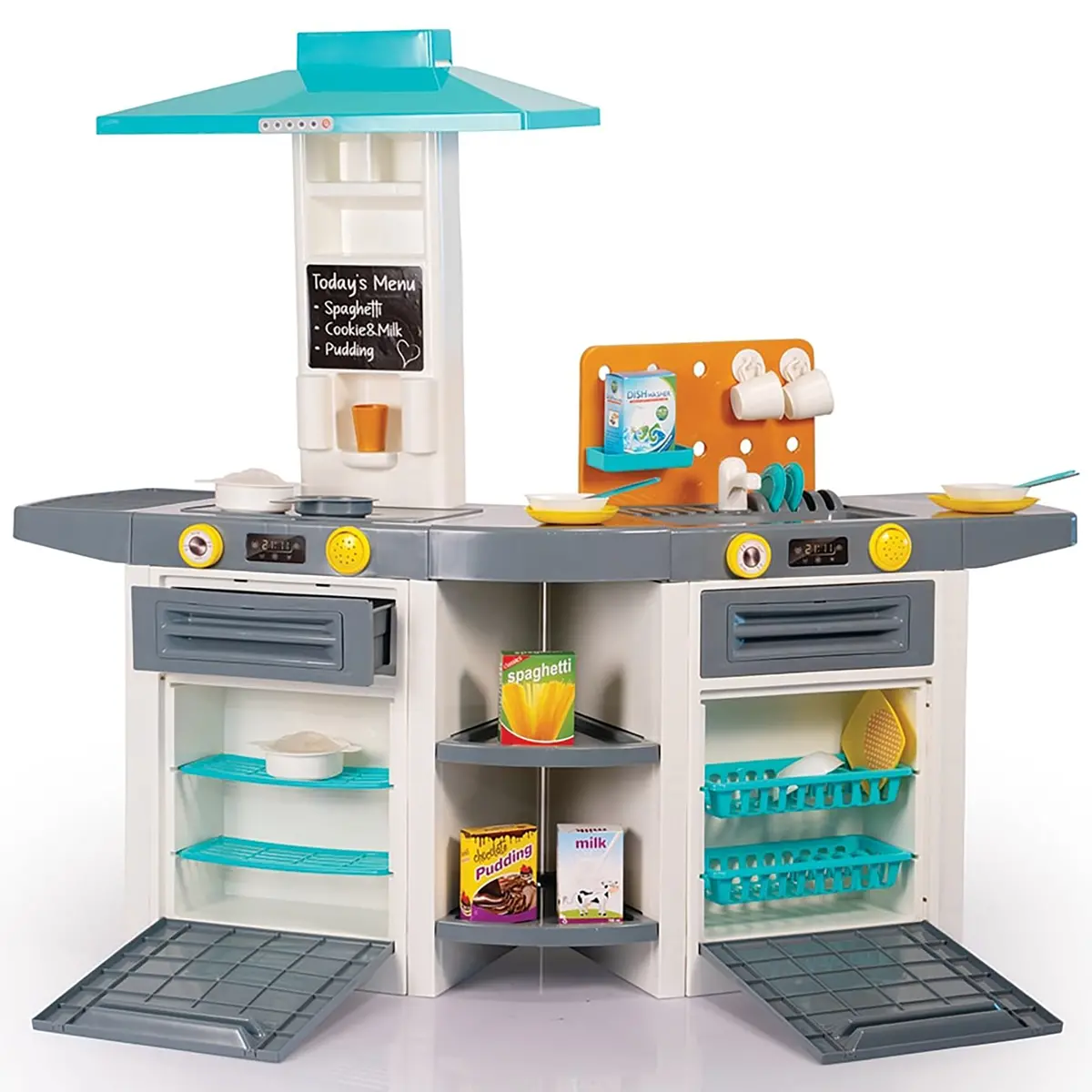 Dolu Xl Kitchen Playset - Multicolor 37Pc Cooking Center For Kids 3+ 1