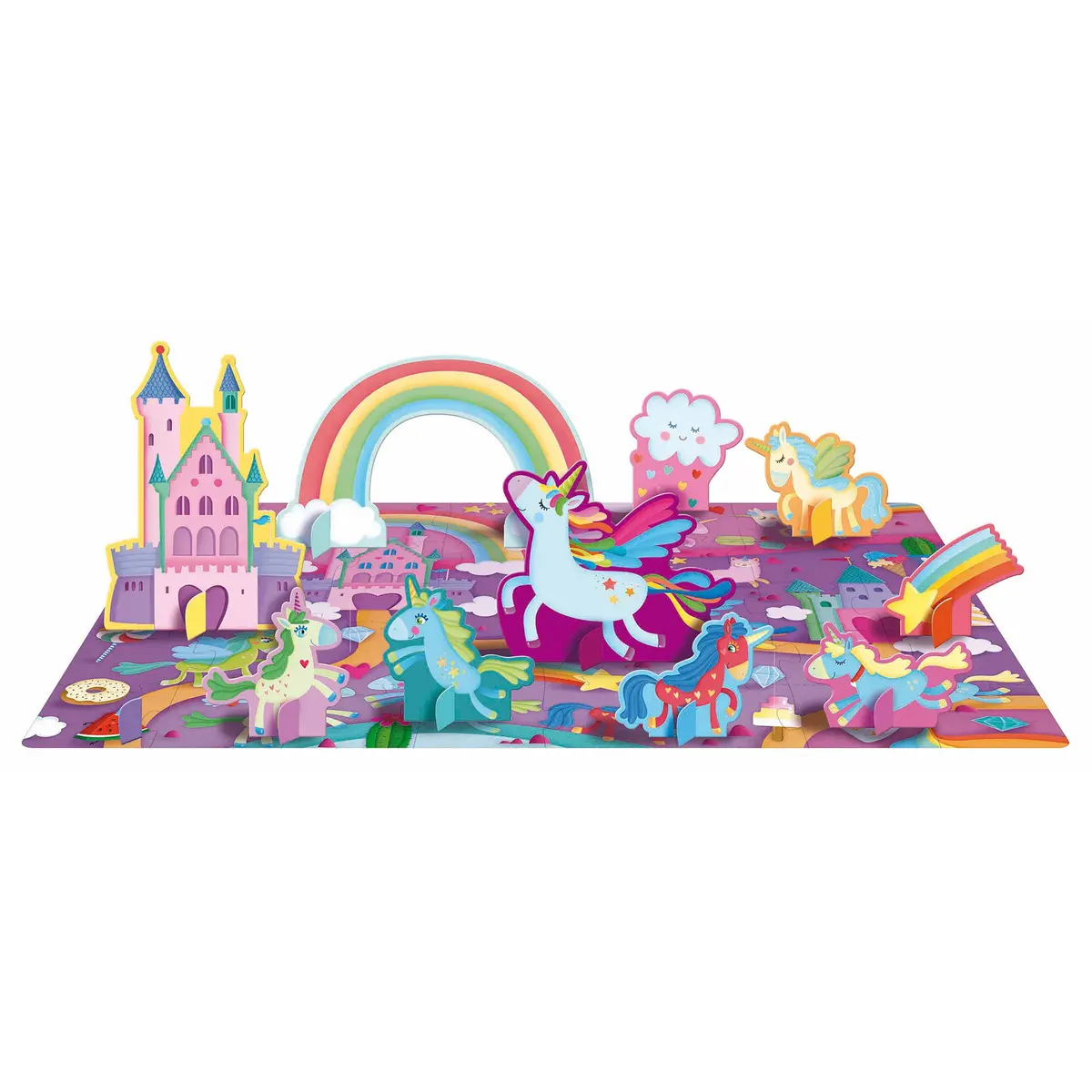 Q-Box Colorful Unicorn Puzzle Set - 40 Pc 1