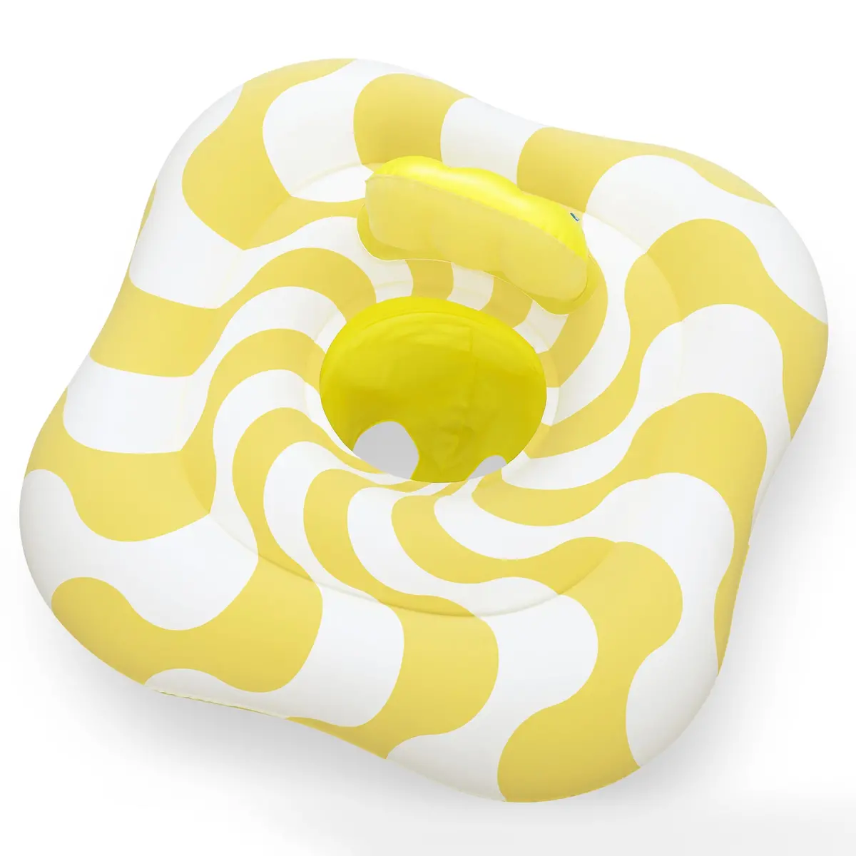 Swim Safe Comfort Plush Baby Float – 31" Yellow Inflatable With Diaper-Style Seat 1
