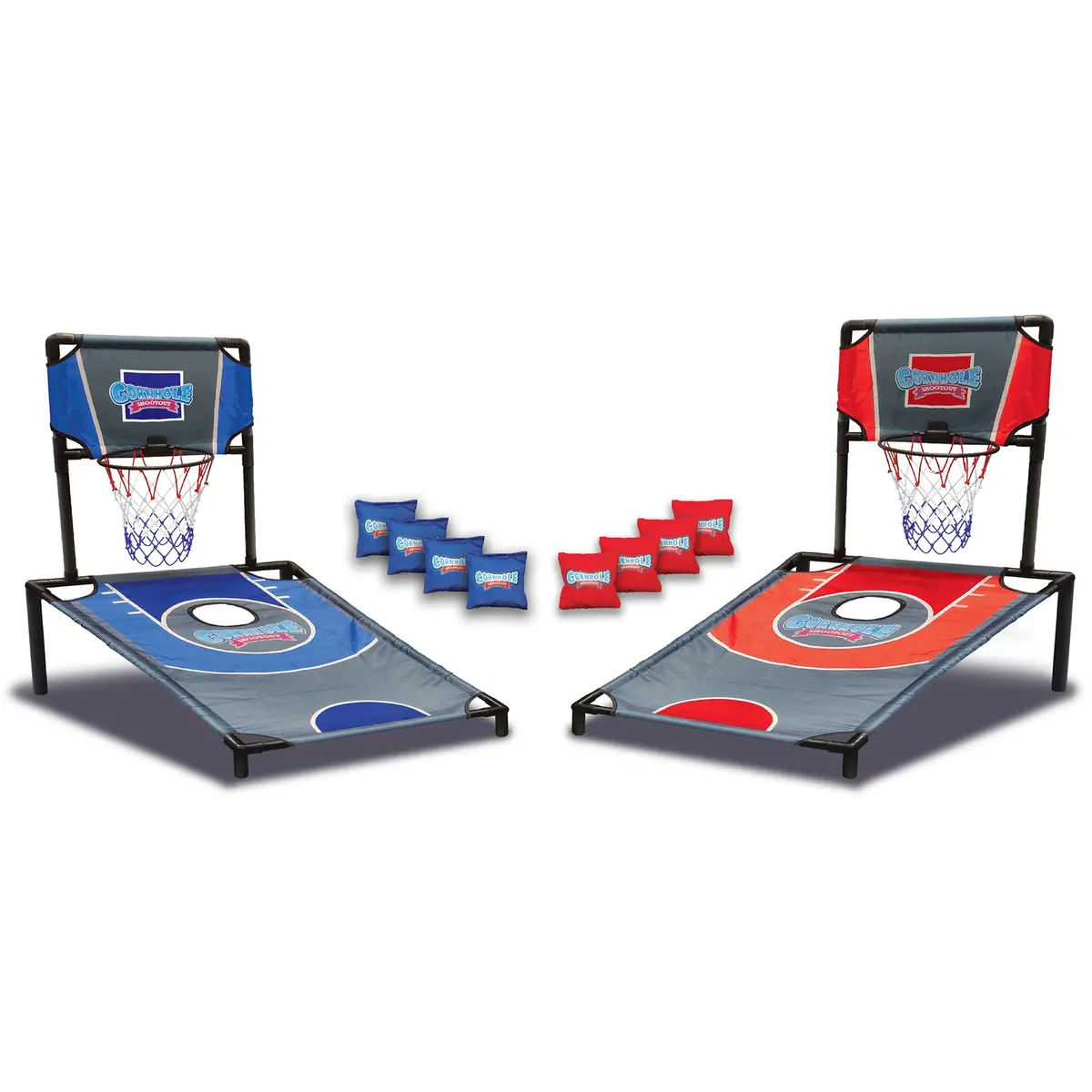 Abetter Design Cornhole Shootout: Basketball & Bean Bag Toss Combo, Ages 6+ 1