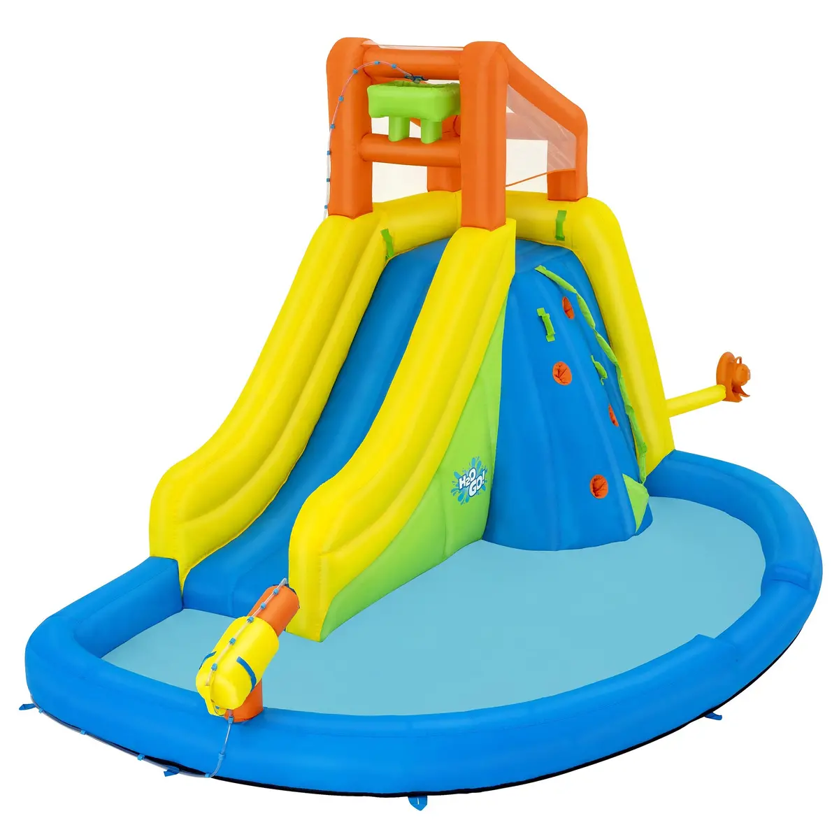 H2ogo! Mega Water Park - Mount Splashblast Inflatable Water Slide Combo 1