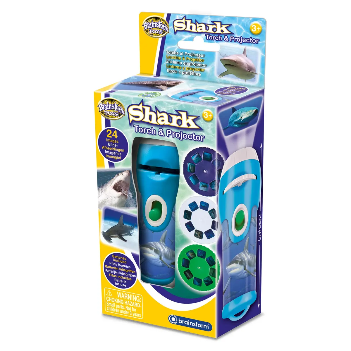 Brainstorm Toys Shark Torch & Projector - Marine Exploration - Ages 3+ 1