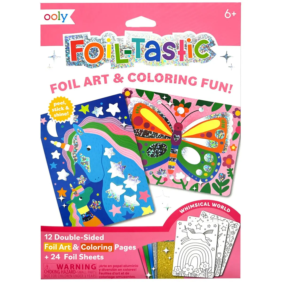 Ooly Whimsical World Foil-Tastic Art & Coloring Set - Diy Craft For Kids 6+ 1