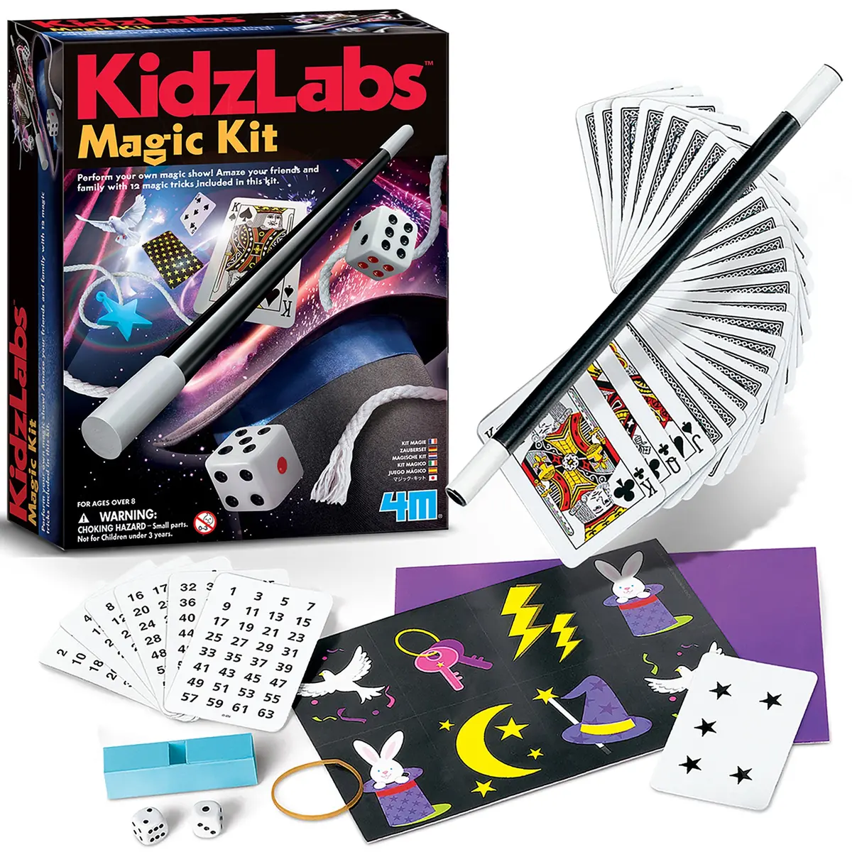 Kidzlabs 12-Tricks Magic Kit Set For Aspiring Magicians 1